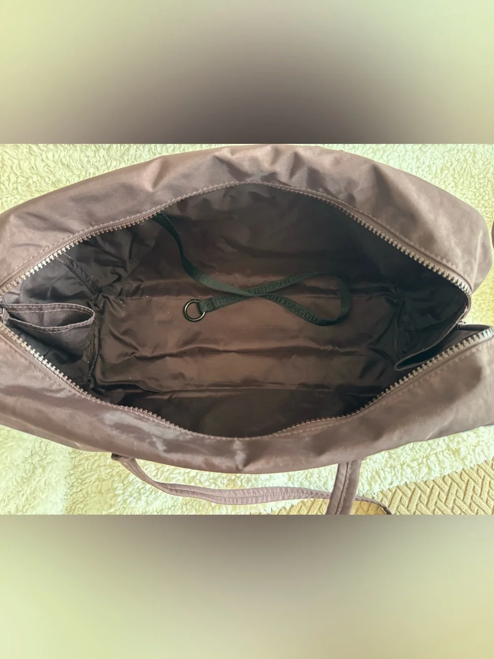 Chocolate Plum Medium Bowler Bag Baggu